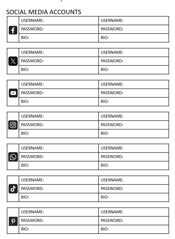 Download Social Media Content Calendar